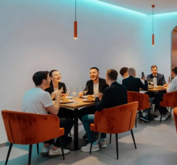 Stylový interiér restaurace Moravies s mladistvou atmosférou