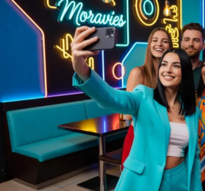 Selfie zóna a designový lifestyle koutek v Moravies